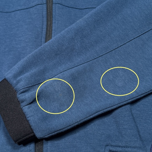 Palace Skateboards S-Layer Track Top Blue Tech Fleece Jacket Hoodie Mens Small - Picture 6 of 11